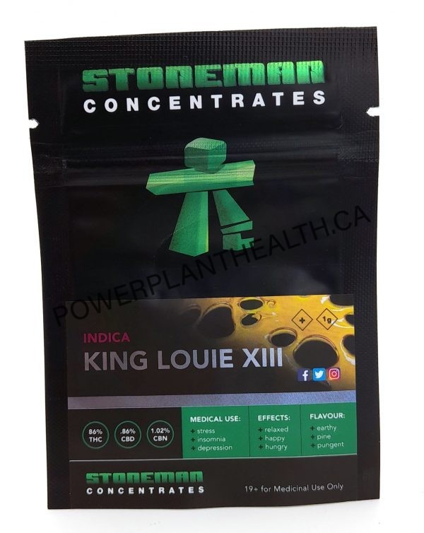 Stoneman Concentrates Shatter King Louie XIII Indica - Power Plant Health
