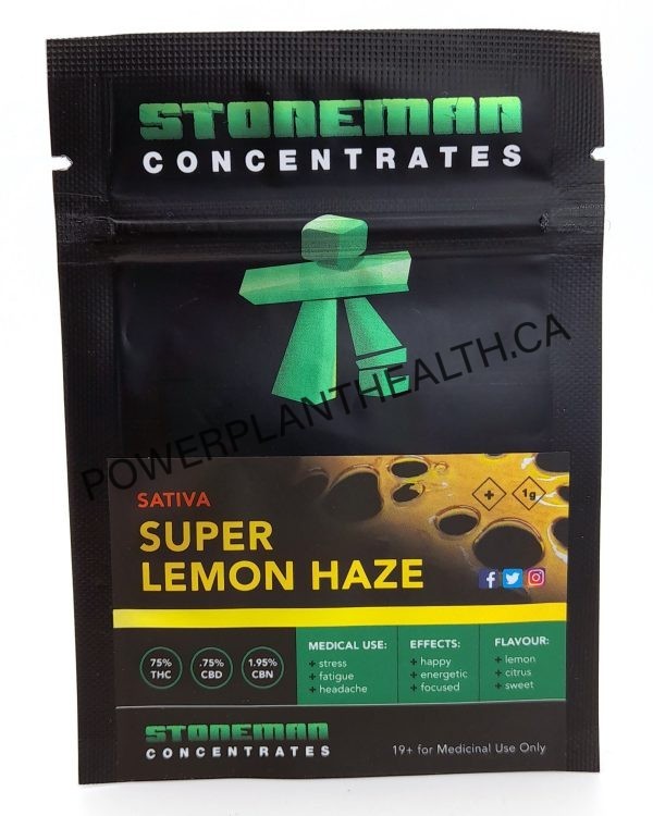 Stoneman Concentrates Shatter Super Lemon Haze Sativa - Power Plant Health