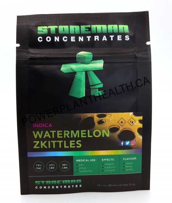 Stoneman Concentrates Shatter Watermelon Zkittles Indica - Power Plant Health