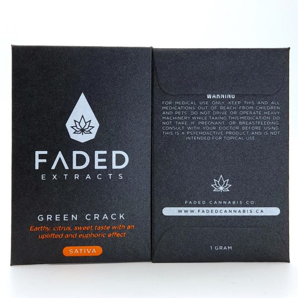 FADED Cannabis Co. Extracts Shatter Green Crack - Power Plant Health