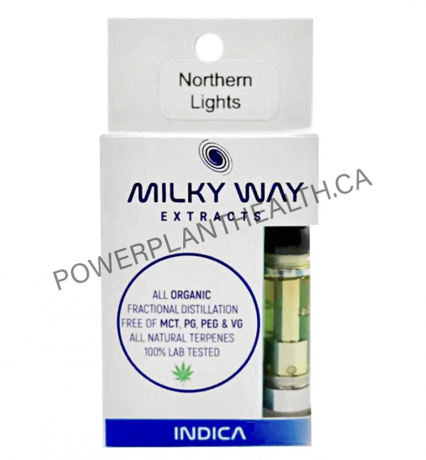 Milky Way Extracts 1g Distillate Cartridges Indica Northern Lights - Power Plant Health