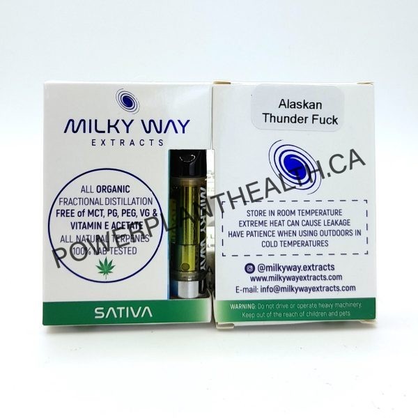 Milky Way Extracts 1g Distillate Cartridges Sativa Alaskan Thunder Fuck 1 - Power Plant Health