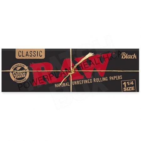 RAW Black Classic Rolls 1.25 Size - Power Plant Health
