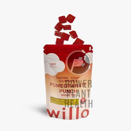 Willo THC Gummy Pomegranate Punch Sativa 1000mg